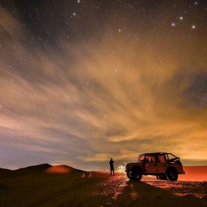 شبمانی در کویر: تجربهای فراموشنشدنی زیر نور ماه و ستارگان